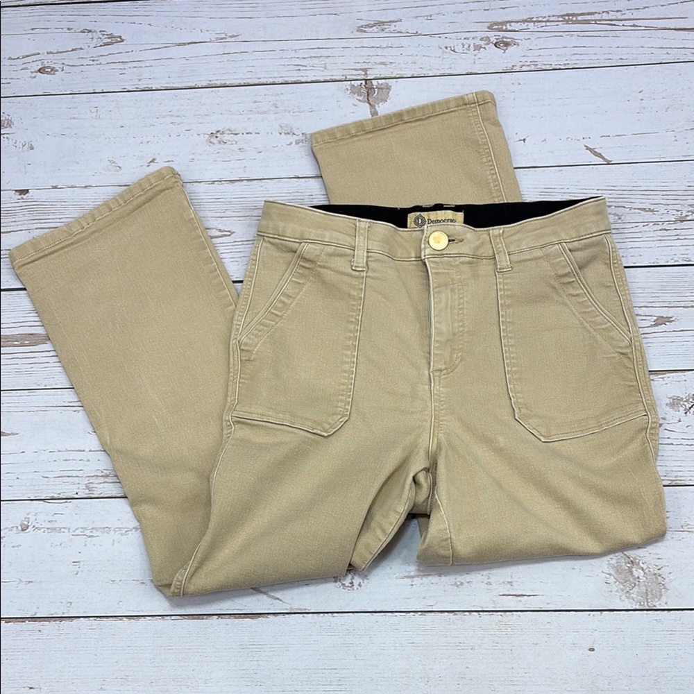 Democracy Khaki Crop Pants